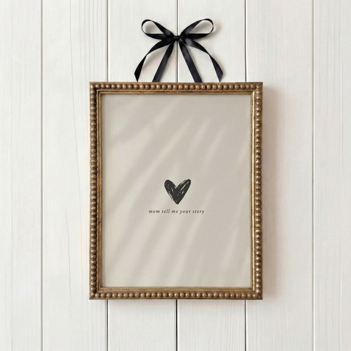 Mom Tell Me Your Story Minimalist Print
