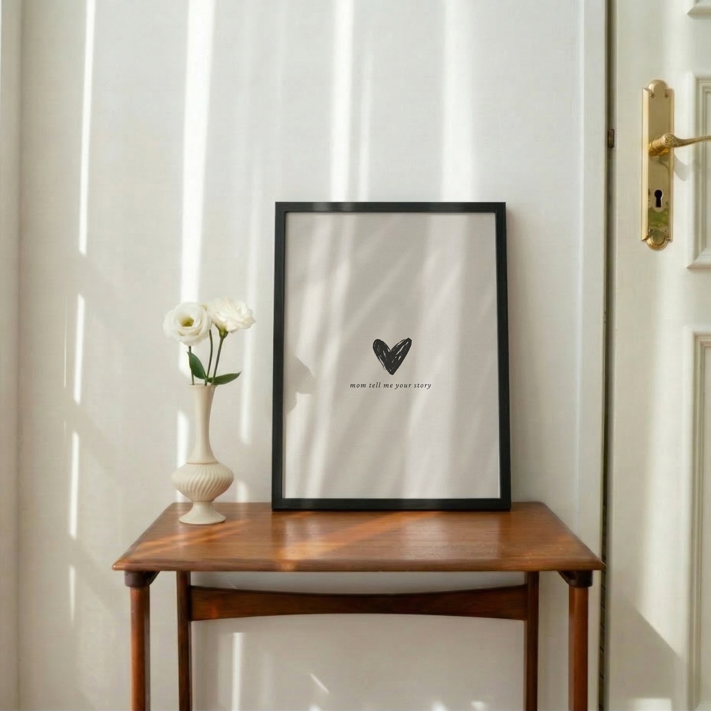 Mom Tell Me Your Story Minimalist Print