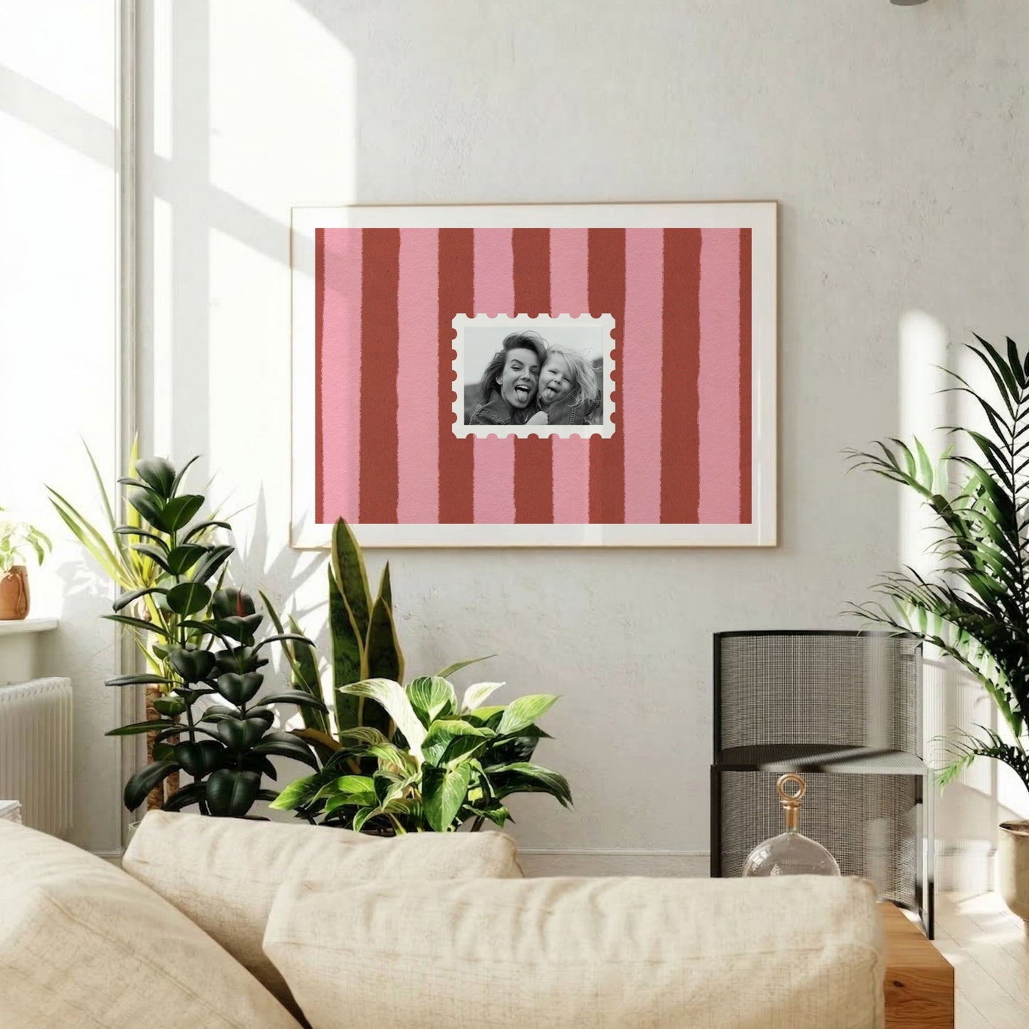 Custom Mother's Day Photo Stamp Art