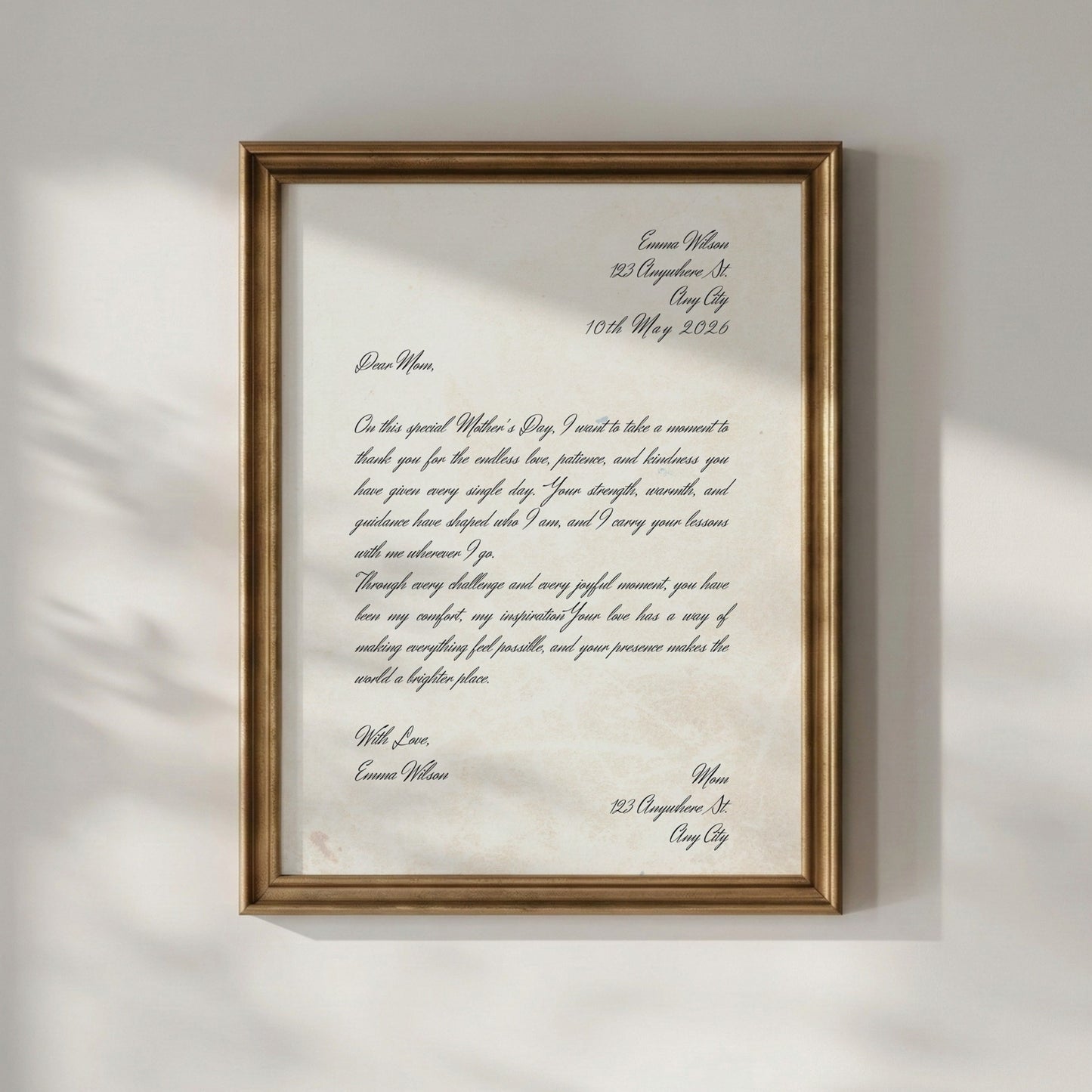 Vintage Poem Wall Art