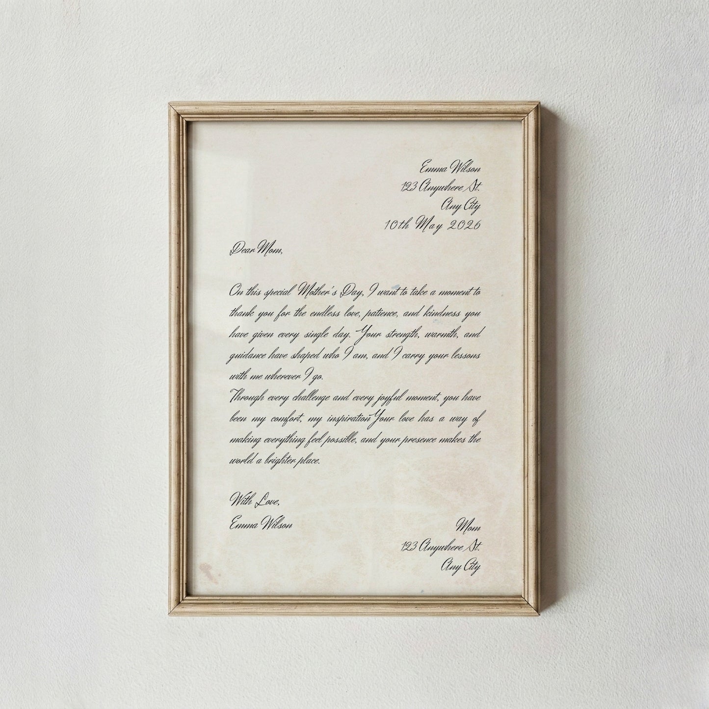 Vintage Poem Wall Art