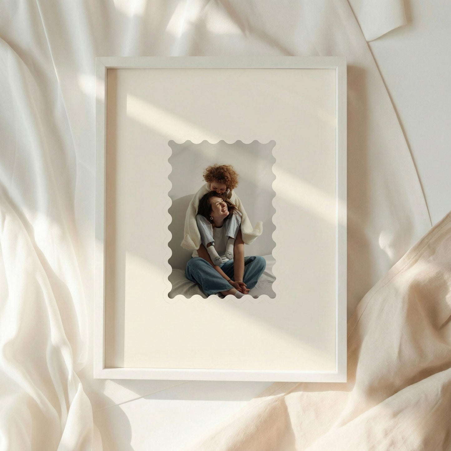 Custom Photo Stamp Frame Art,