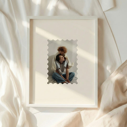 Custom Photo Stamp Frame Art,