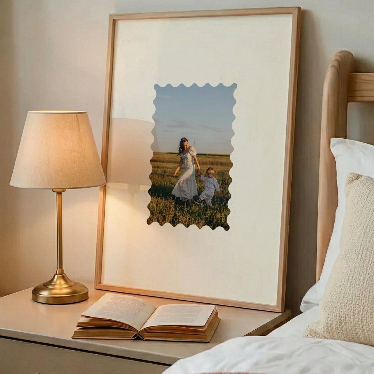 Custom Photo Stamp Frame Art,