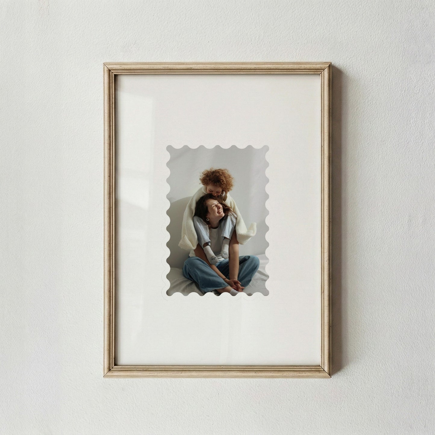 Custom Photo Stamp Frame Art,