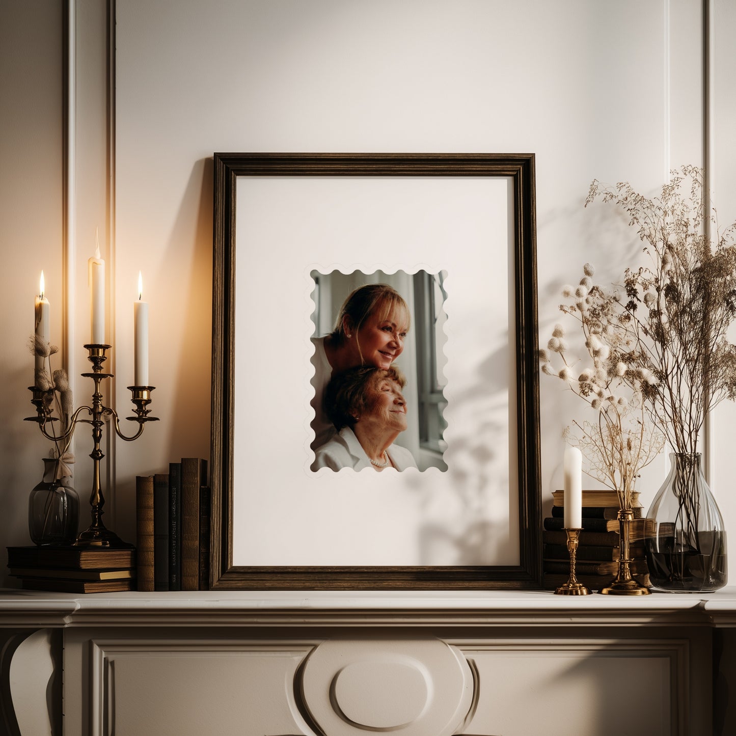 Custom Photo Stamp Frame Art,