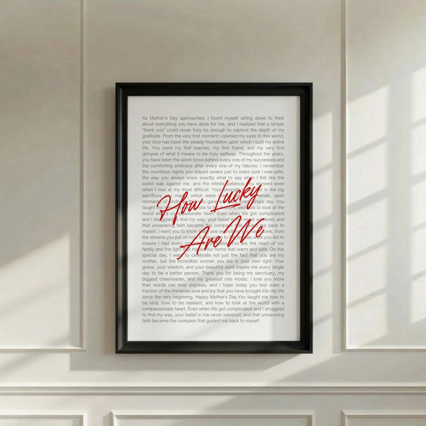 Mother's Day Poem Print