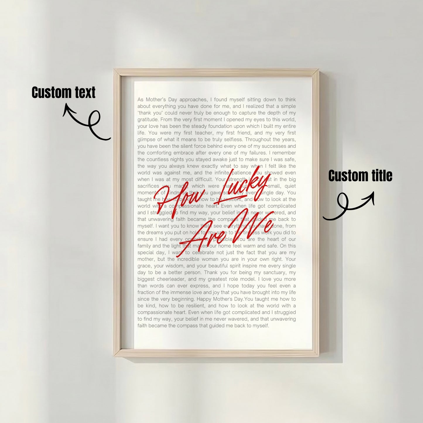 Mother's Day Poem Print