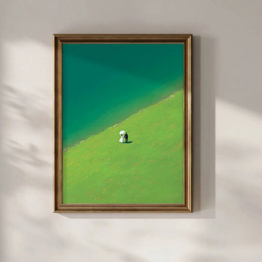 Minimalist Couple Landscape Art Print