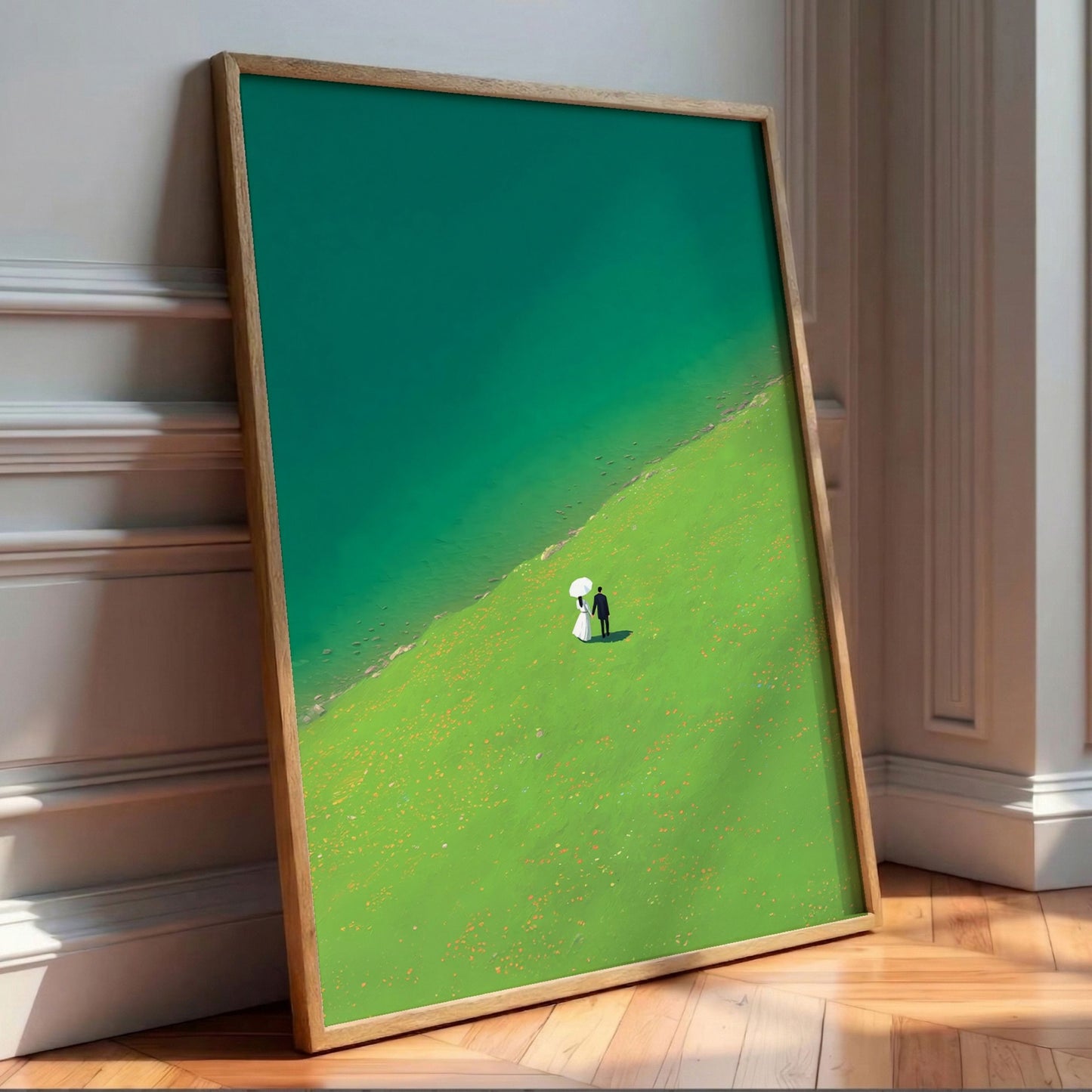 Minimalist Couple Landscape Art Print