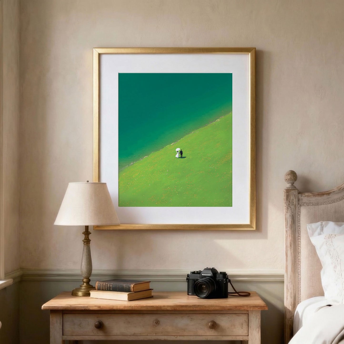 Minimalist Couple Landscape Art Print