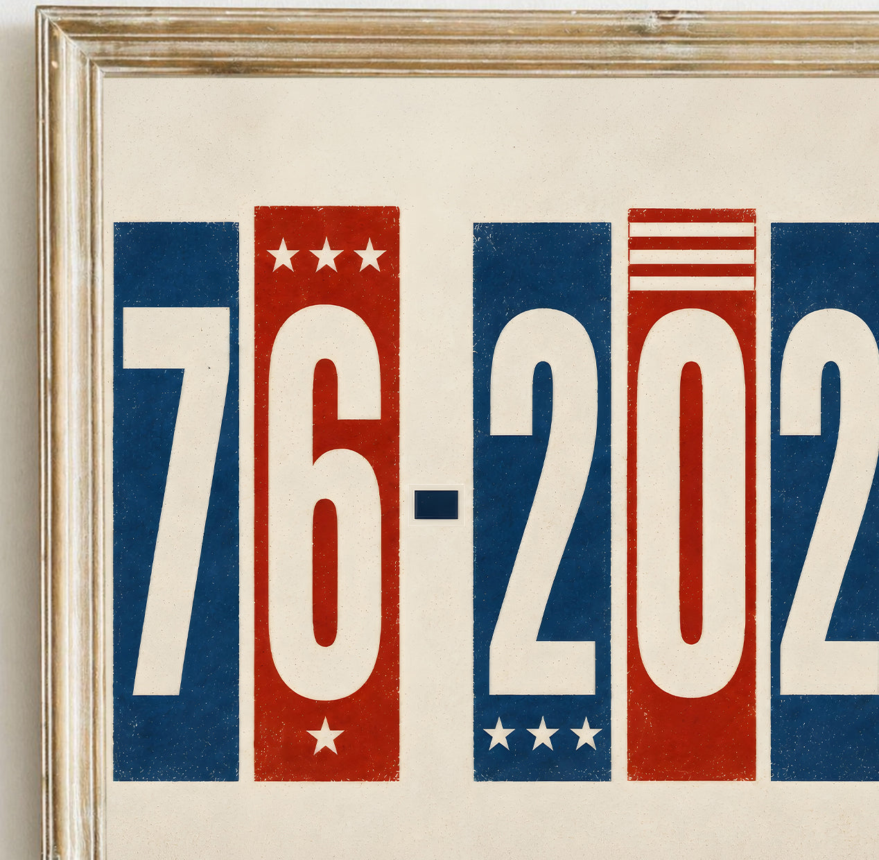 1776-2026 Patriotic Wall Art, America 250th Anniversary Print, Vintage 4th of July Typography Poster