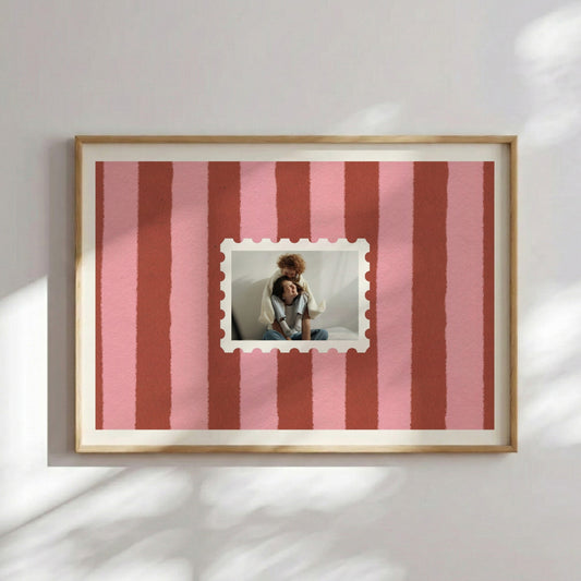 Custom Mother's Day Photo Stamp Art